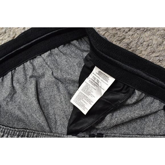 Adidas Men's 2XL Gray Polyester Jogger Pants Solid Drawstring Skinny Pockets - Picture 4 of 8